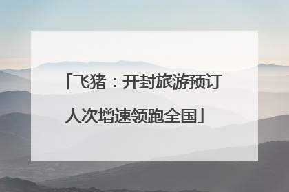 飞猪：开封旅游预订人次增速领跑全国