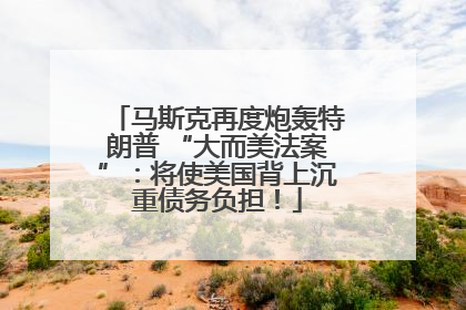 马斯克再度炮轰特朗普 “大而美法案”：将使美国背上沉重债务负担！