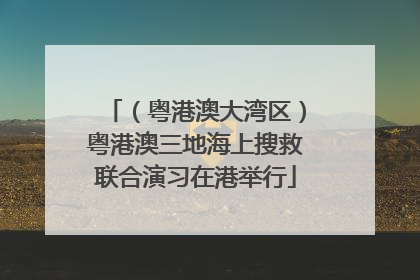 （粤港澳大湾区）粤港澳三地海上搜救联合演习在港举行