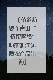 （侨乡新貌）青田“侨贸网络”助推浙江优质农产品出海