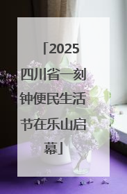 2025四川省一刻钟便民生活节在乐山启幕