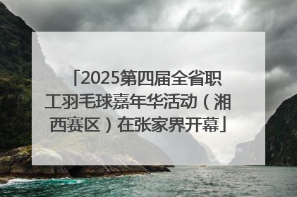 2025第四届全省职工羽毛球嘉年华活动（湘西赛区）在张家界开幕