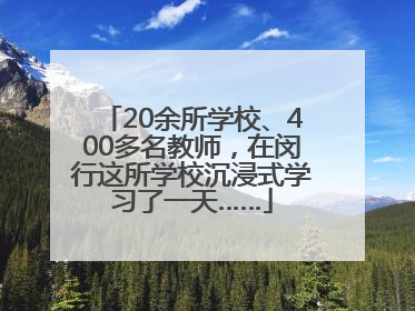 20余所学校、400多名教师，在闵行这所学校沉浸式学习了一天……