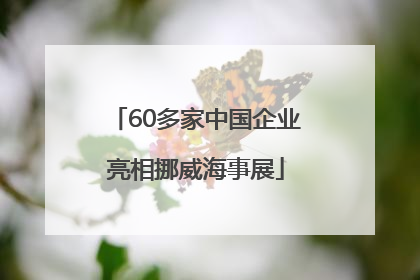 60多家中国企业亮相挪威海事展
