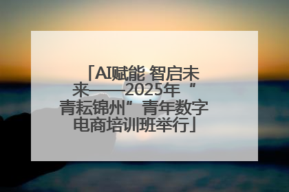 AI赋能 智启未来——2025年“青耘锦州”青年数字电商培训班举行